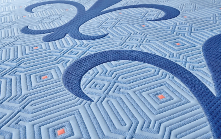 Closeup shot of Stearns & FosterÂ® mattress pattern